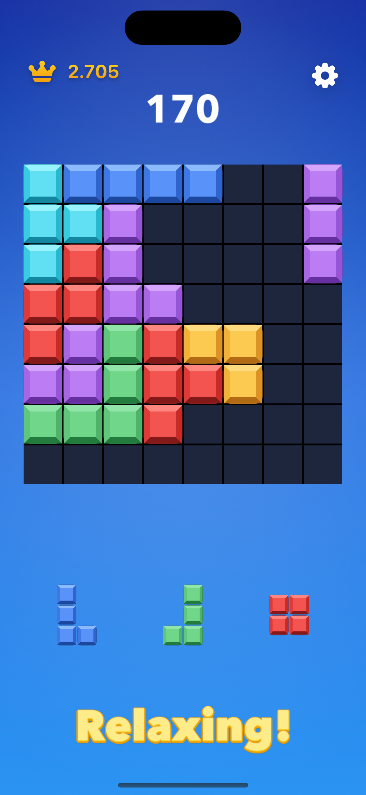 BlockBlast: Challenge relaxing gameplay screenshot